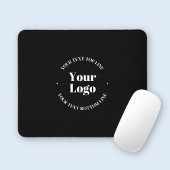 Ihr Firmenlogo und anpassbare Textvorlage Mousepad