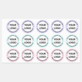 Ihr Firmenlogo und benutzerdefinierte Text-Firmenz Etiketten (Blatt)