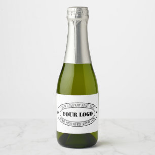 Ihr Firmenlogo und benutzerdefinierte Text-Flasche Schaumweinetikett