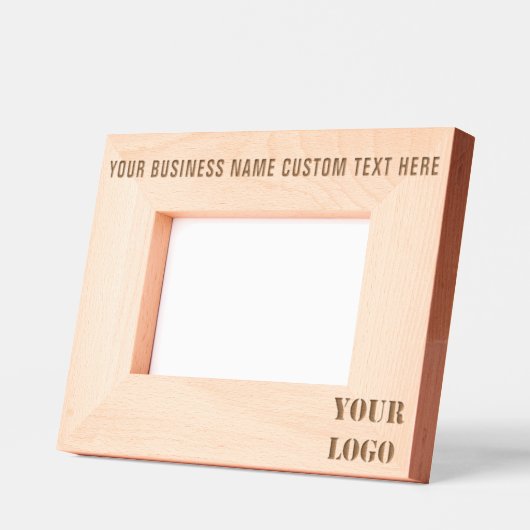 Ihr Firmenlogo und benutzerdefinierte Textformate Geätzte Rahmen (Links)