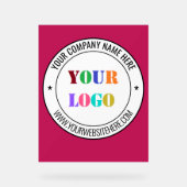 Ihr Firmenlogo und benutzerdefiniertes TextAkrylli Acrylschild (Vorderseite)