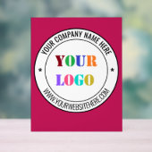 Ihr Firmenlogo und benutzerdefiniertes TextAkrylli Acrylschild (Neutral)