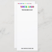 Ihr Firmenlogo und das Menü für benutzerdefinierte Menükarte (Vorne/Hinten)