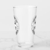 Ihr Firmenlogo und ein benutzerdefiniertes Textgla Glas (Rechts)