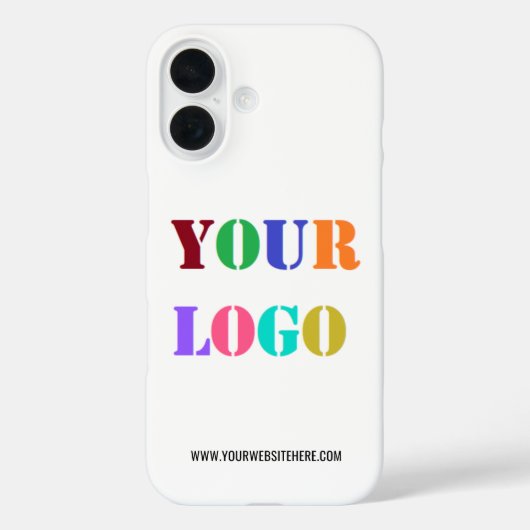 Ihr Firmenlogo und eine benutzerdefinierte Textvor Case-Mate iPhone Hülle (Rückseite)