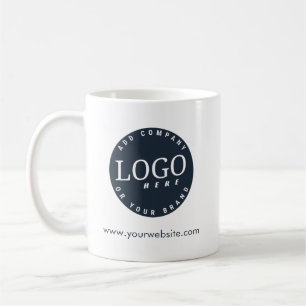 Ihr Firmenlogo und Firmenwebsite - Benutzerdefinie Kaffeetasse