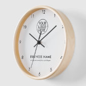 Ihr Firmenlogo und Firmenwebsite - Benutzerdefinie Uhr (Winkel)