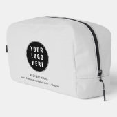 Ihr Firmenlogo und Firmenwebsite - Benutzerdefinie Waschbeutel (Rechte Ecke)