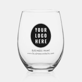Ihr Firmenlogo und Firmenwebsite - Benutzerdefinie Weinglas Ohne Stiel