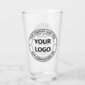 Ihr Firmenlogo und Ihr benutzerdefiniertes Geschäf Glas (Rückseite)