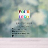 Ihr Firmenlogo und Ihr benutzerdefiniertes Text-Ak Acrylschild (Neutral)