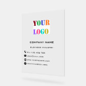 Ihr Firmenlogo und Ihr benutzerdefiniertes Text-Ak Acrylschild (Winkel)