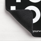Ihr Firmenlogo und Ihre Business-Website auf schwa Mousepad (Ecke)