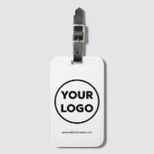 Ihr Firmenlogo und Ihre Business-Website Gepäckanhänger (Vorderseite Vertikal)