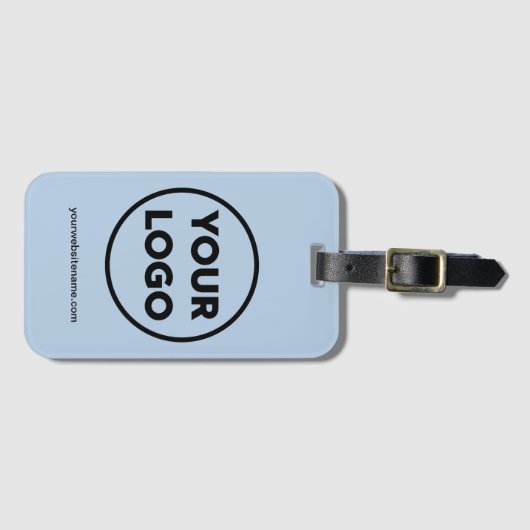 Ihr Firmenlogo und Ihre Business-Website leuchten Gepäckanhänger (Vorderseite (Horizontal))