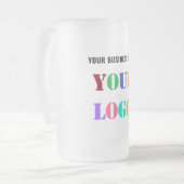 Ihr Firmenlogo und Ihre Mattierte Tasse für Glasg (Vorderseite Links)
