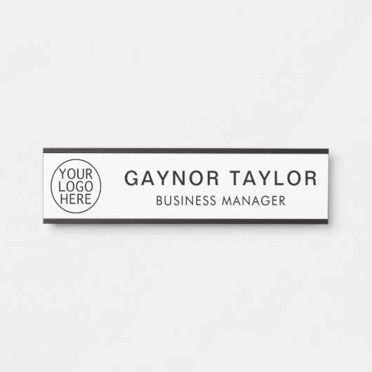 Ihr Firmenlogo und Ihre Mitarbeiter individuell Türschild (Vorderseite )