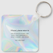 Ihr Firmenlogo und Ihre Rücksendeadresse Schlüsselanhänger (Rückseite)