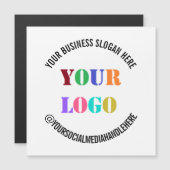 Ihr Firmenlogo und Ihre Text-Magnetkarte Magnetkarte (Vorne/Hinten)