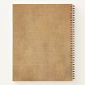 Ihr Firmenlogo und Ihre Textfirma mit brauner Mark Notizblock (Rückseite)