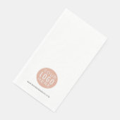 Ihr Firmenlogo und Ihre Website - Firmenspezifisch Serviette (Ecke)