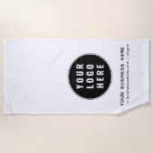 Ihr Firmenlogo und Ihre Werbeaktion Strandtuch (Vorderseite)