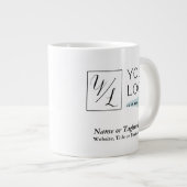 Ihr Firmenlogo und individuelle Details Jumbo-Tasse (Vorderseite Rechts)