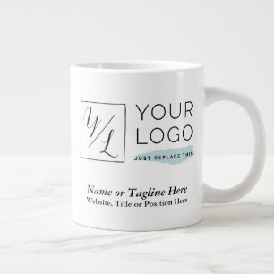 Ihr Firmenlogo und individuelle Details Jumbo-Tasse