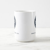 Ihr Firmenlogo und Minimalistische Website Kaffeetasse (Mittel)