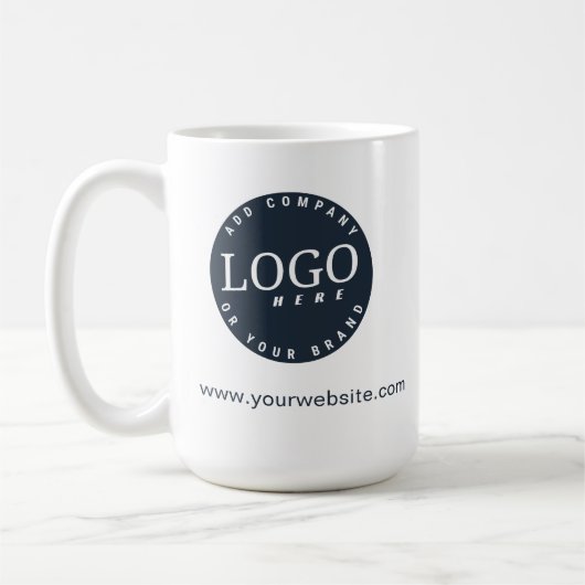 Ihr Firmenlogo und Minimalistische Website Kaffeetasse (Links)
