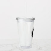 Ihr Firmenlogo und moderner, einfacher, bearbeitba Acryltrinkbecher (Rechts)