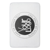 Ihr Firmenlogo und moderner, einfacher, bearbeitba Badematte (Vorderseite Vertikal)