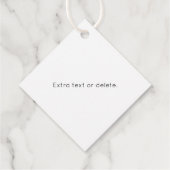 Ihr Firmenlogo und moderner, einfacher, bearbeitba Geschenkanhänger (Rückseite)