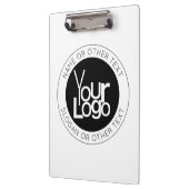 Ihr Firmenlogo und moderner, einfacher, bearbeitba Klemmbrett (Links)