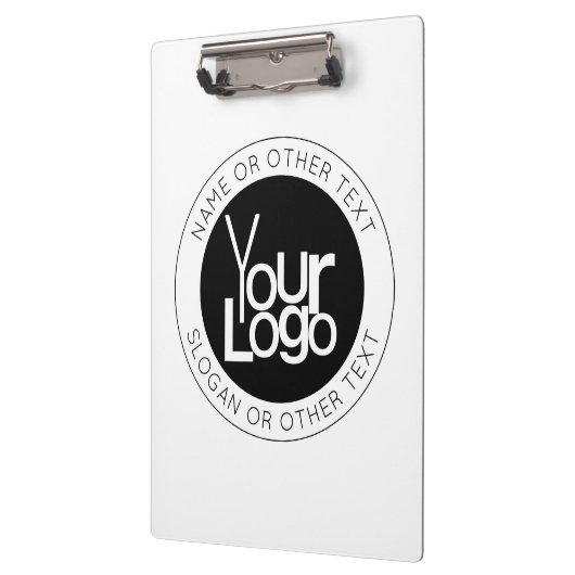 Ihr Firmenlogo und moderner, einfacher, bearbeitba Klemmbrett (Links)
