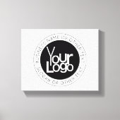 Ihr Firmenlogo und moderner, einfacher, bearbeitba Leinwanddruck (Vorderseite)