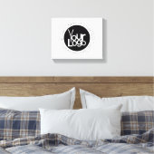 Ihr Firmenlogo und moderner, einfacher, bearbeitba Leinwanddruck (Insitu (Schlafzimmer))