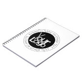 Ihr Firmenlogo und moderner, einfacher, bearbeitba Notizblock (Linke Seite)