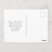 Ihr Firmenlogo und moderner, einfacher, bearbeitba Postkarte (Rückseite)