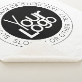 Ihr Firmenlogo und moderner, einfacher, bearbeitba Sherpadecke (3/4)