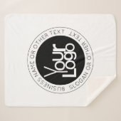 Ihr Firmenlogo und moderner, einfacher, bearbeitba Sherpadecke (Vorderseite (Horizontal))