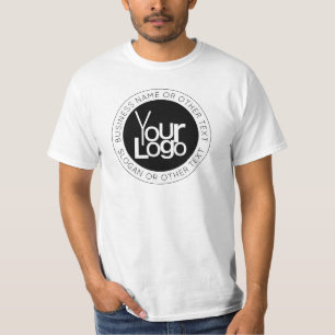 Ihr Firmenlogo und moderner, einfacher, bearbeitba T-Shirt