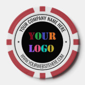 Ihr Firmenlogo und Poker-Chips Pokerchips (Vorderseite)