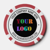 Ihr Firmenlogo und Poker-Chips Pokerchips (Rückseite)