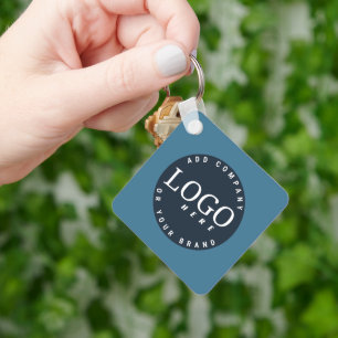 Ihr Firmenlogo und QR-Code für Mitarbeiter Schlüsselanhänger