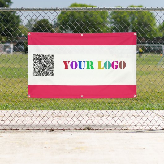 Ihr Firmenlogo und QR-Code-Werbebanner Banner (Insitu)