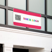 Ihr Firmenlogo und QR-Code-Werbebanner Banner (Äußeres Gebäude)