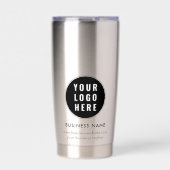 Ihr Firmenlogo und Tagline-Werbeaktion Thermobecher (Vorderseite)