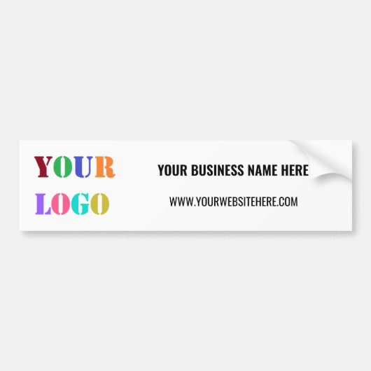 Ihr Firmenlogo und Text-Business-Autoaufkleber Autoaufkleber (Vorne)