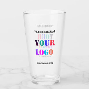 Ihr Firmenlogo und Text Business Glas Vorlage